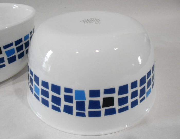 ❤️ 1 Corelle PRECIOUS COLORS 28-oz SOUP BOWL Mosaic Tiles SAPPHIRE BLUE