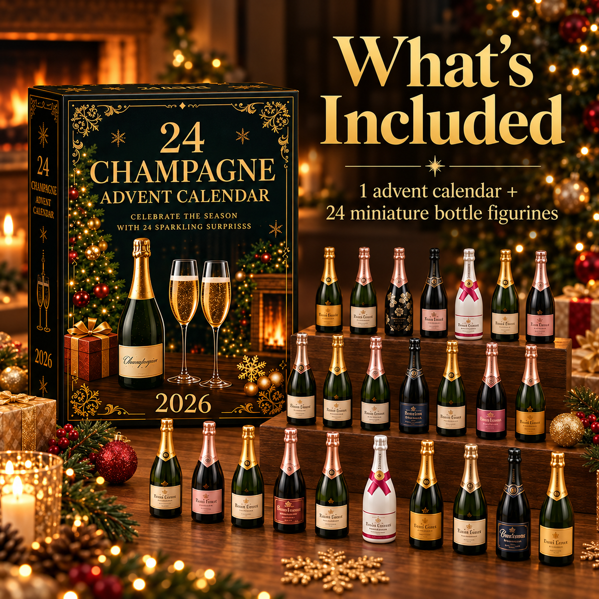 ๐ Holiday Sale โ 2026 Champagne Advent Calendar | 24 Days of Sparkling Surprises