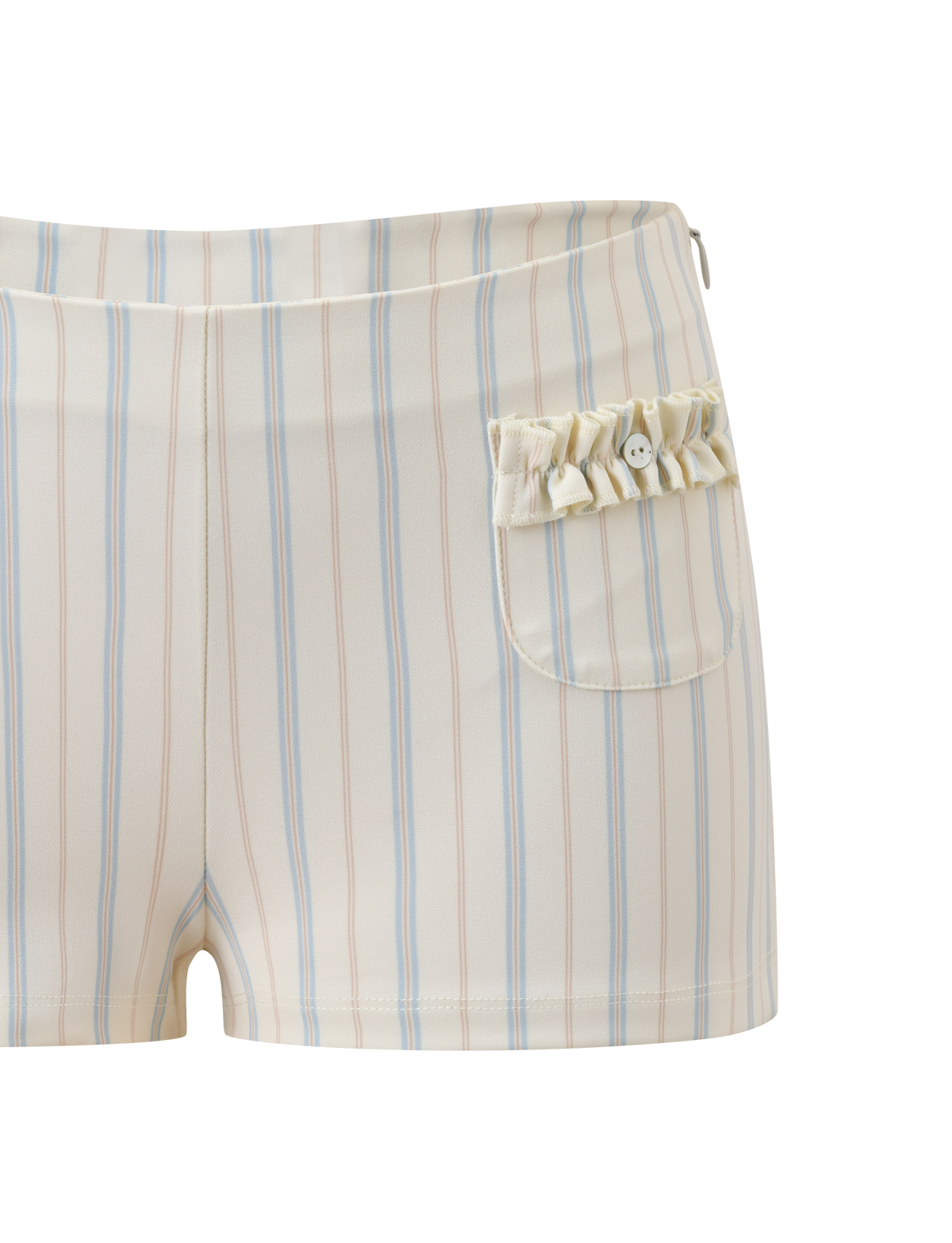 VALERIE RUFFLE HOT SHORT - STRIPE