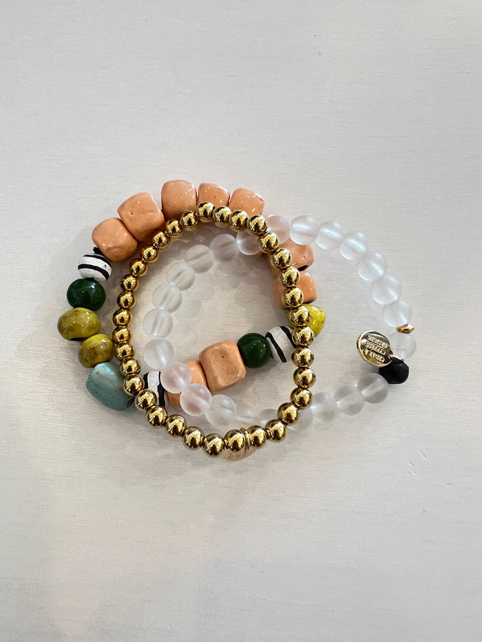 Just Peachey Bracelet Stack