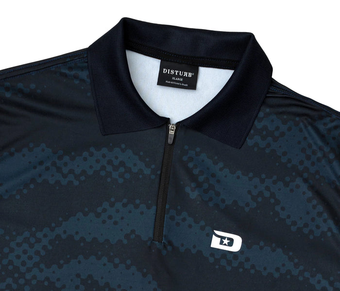 OG Camo Polo In Navy - Four Street