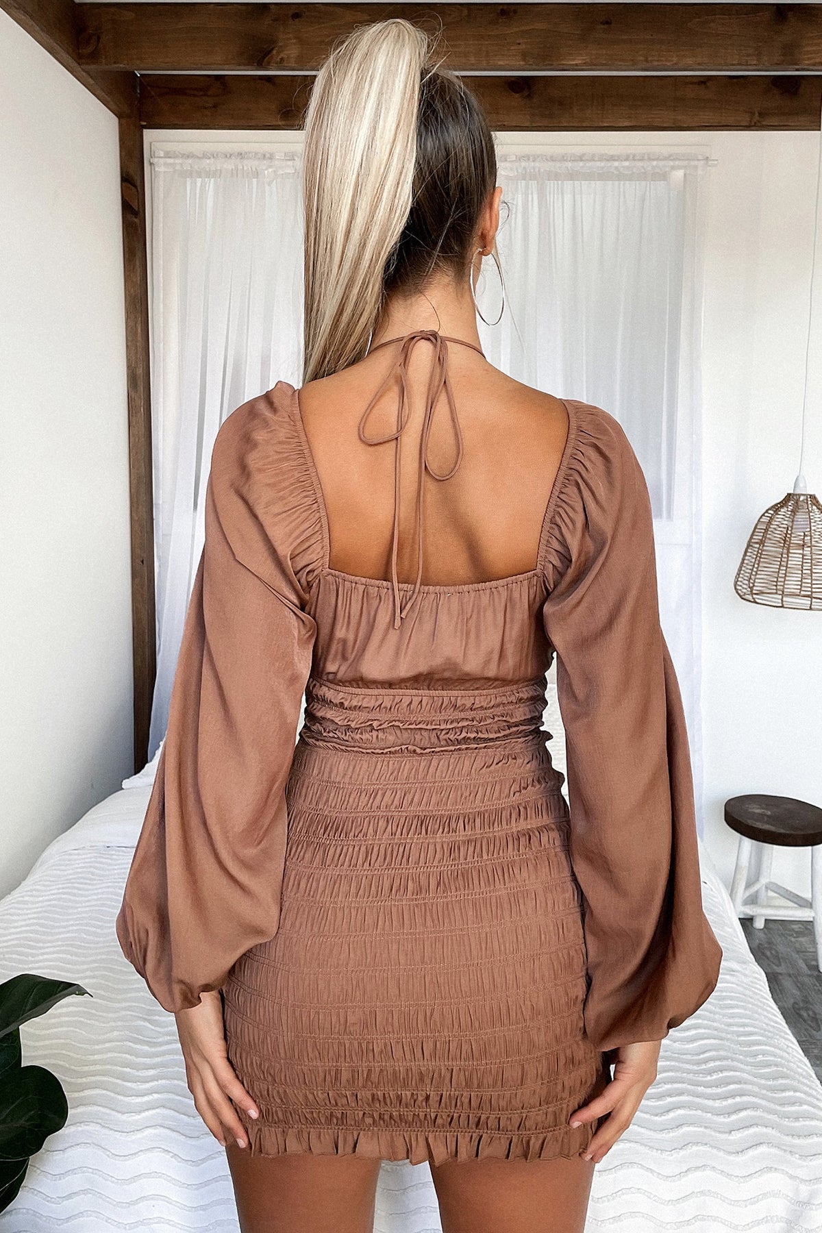 Raina Dress - Brown