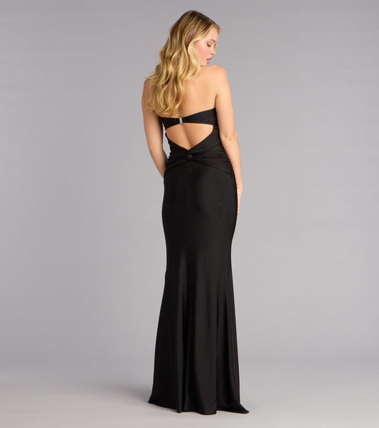 Margret Strapless Cutout Mermaid Formal Dress