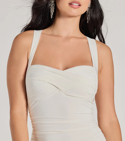Cross Your Mind X-Back Short Dress