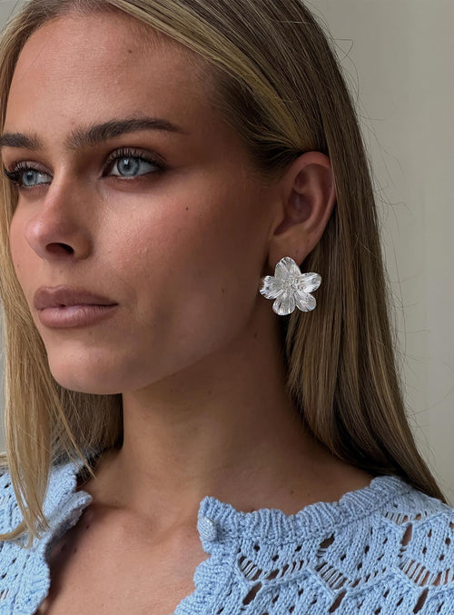 Posie Earrings Silver