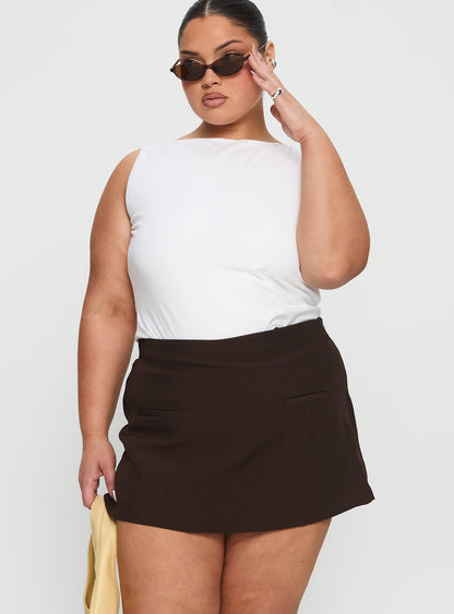 Anette Skort Chocolate Curve