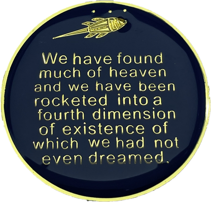 11 Year Rocketed to 4th Dimension Specialty AA Recovery Medallion - Tri-Plated Eleven Year Chip/Coin - Blue