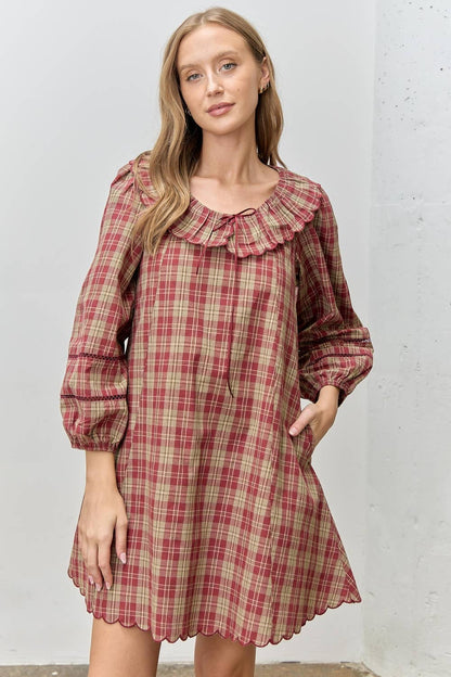 Holly Pine Cottage Plaid Dress