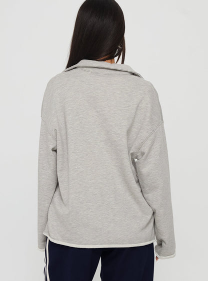 Another Level Collared Jumper Grey