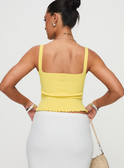 Dalma Twist Top Yellow