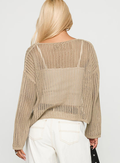 Conversations Knit Sweater Mocha
