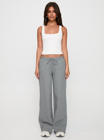 All Day Straight Leg Sweatpants Grey Marle