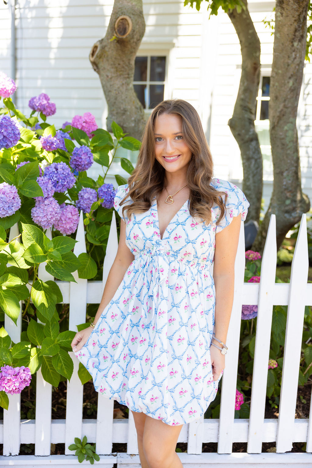 The Michelle Coquette Bubble Mini Dress
