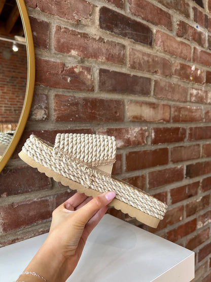 Cairo Woven Platform Sandal