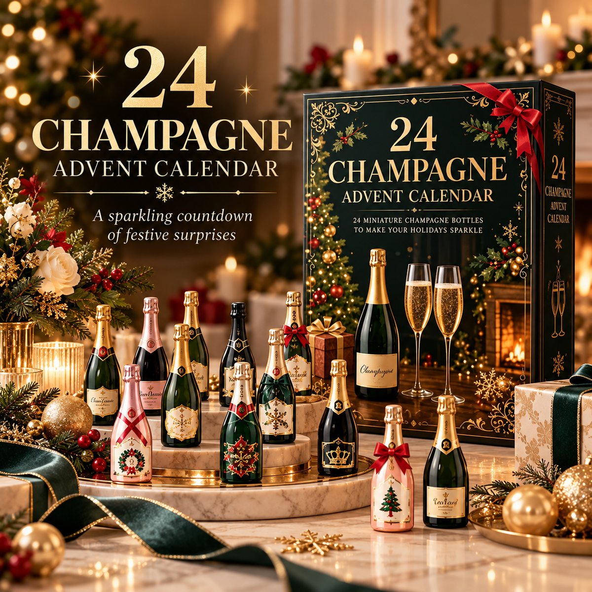 🎉 Holiday Sale – 2026 Champagne Advent Calendar | 24 Days of Sparkling Surprises