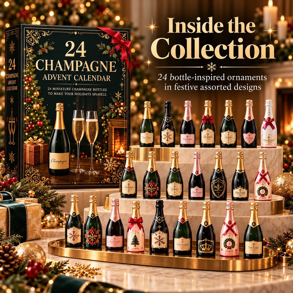 🎉 Holiday Sale – 2026 Champagne Advent Calendar | 24 Days of Sparkling Surprises