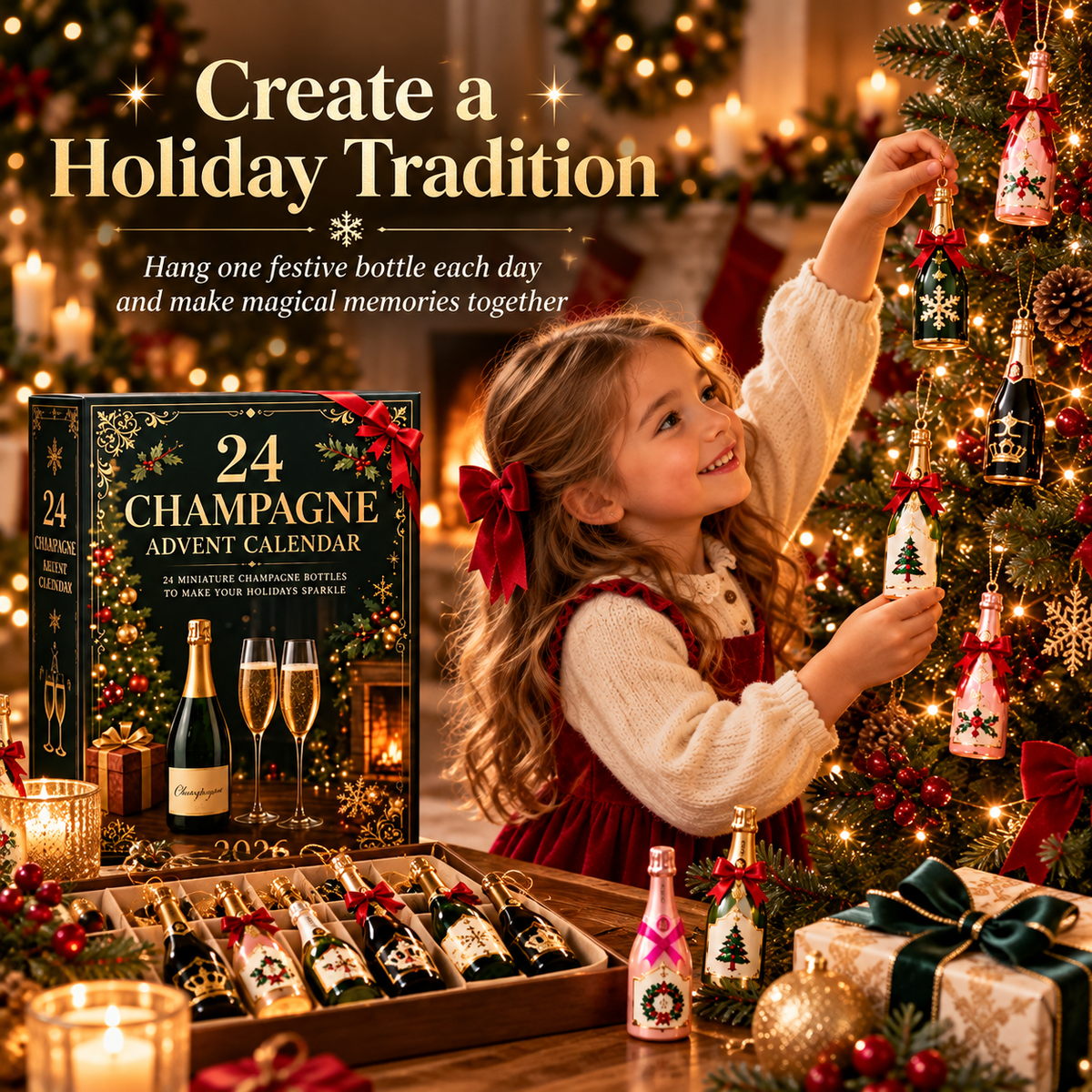 🎉 Holiday Sale – 2026 Champagne Advent Calendar | 24 Days of Sparkling Surprises