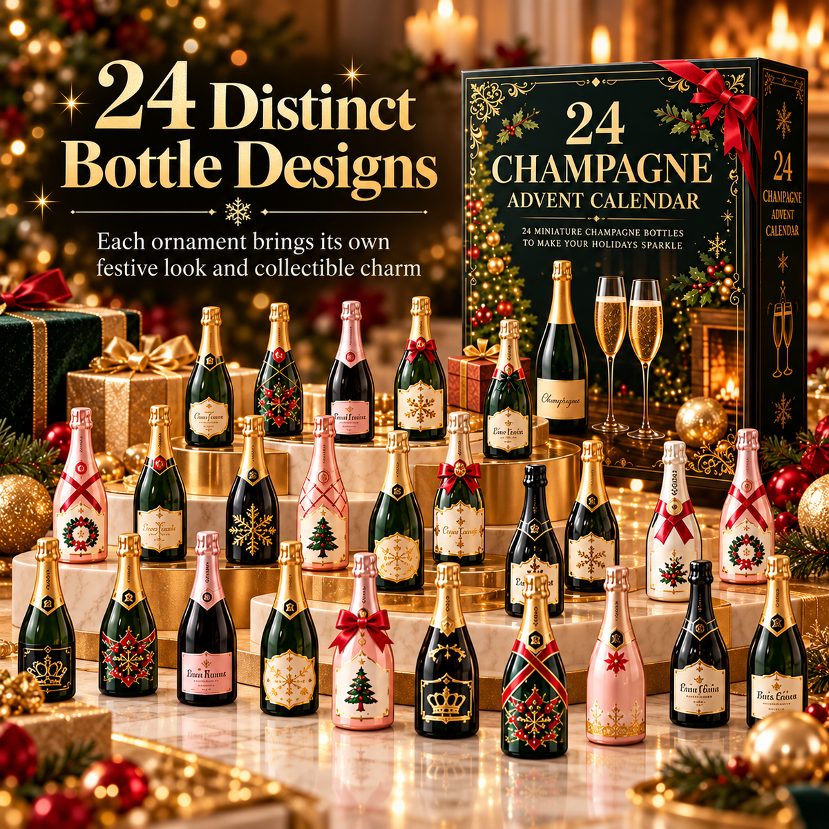 🎉 Holiday Sale – 2026 Champagne Advent Calendar | 24 Days of Sparkling Surprises