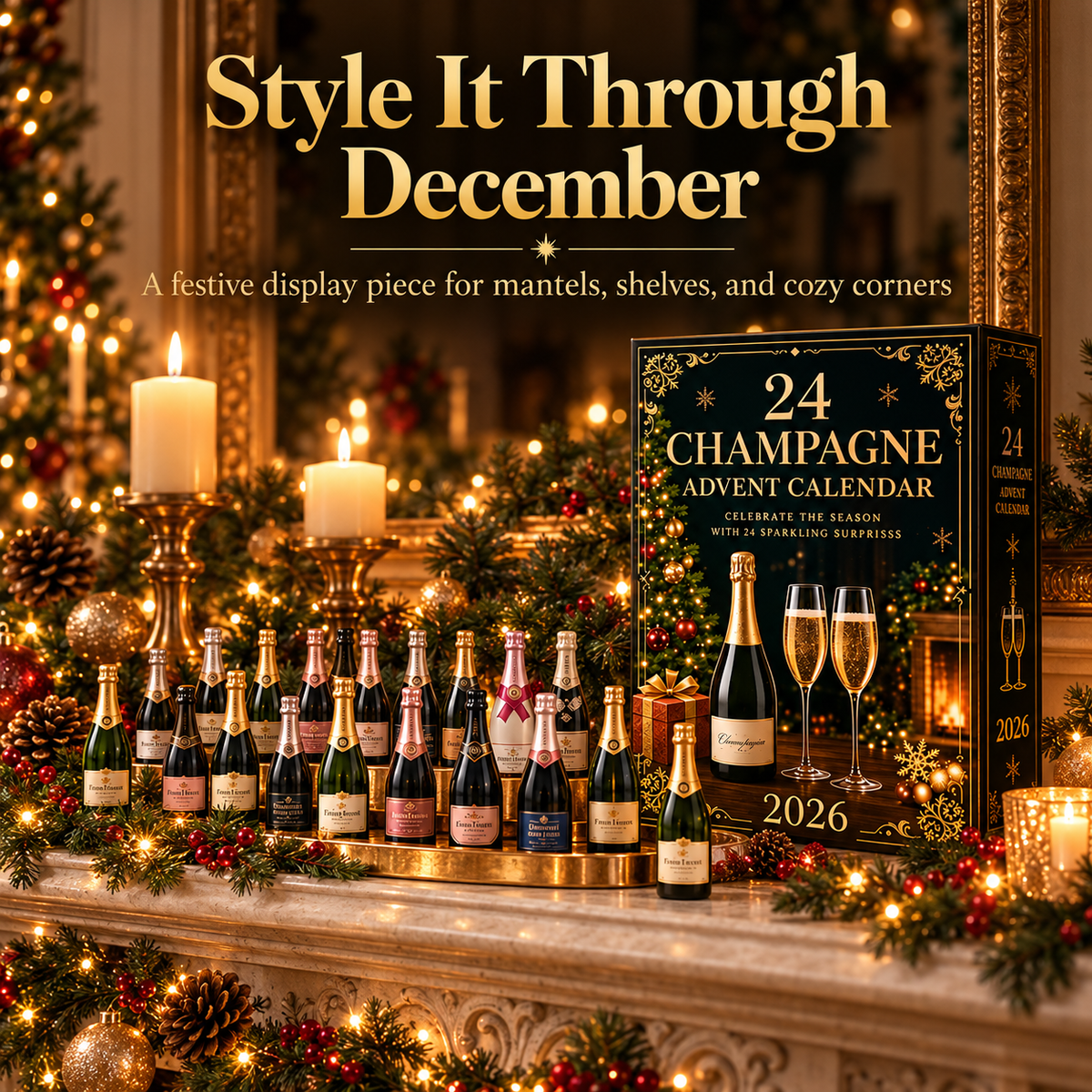 🎉 Holiday Sale – 2026 Champagne Advent Calendar | 24 Days of Sparkling Surprises