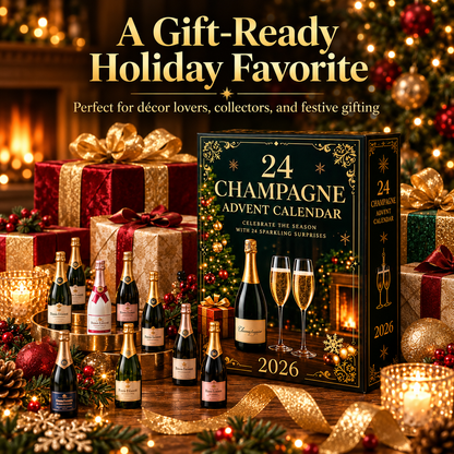 🎉 Holiday Sale – 2026 Champagne Advent Calendar | 24 Days of Sparkling Surprises