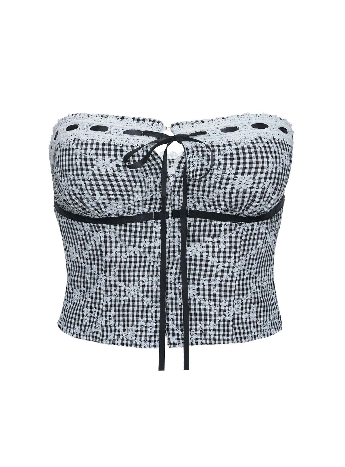 Dill Strapless Top Black