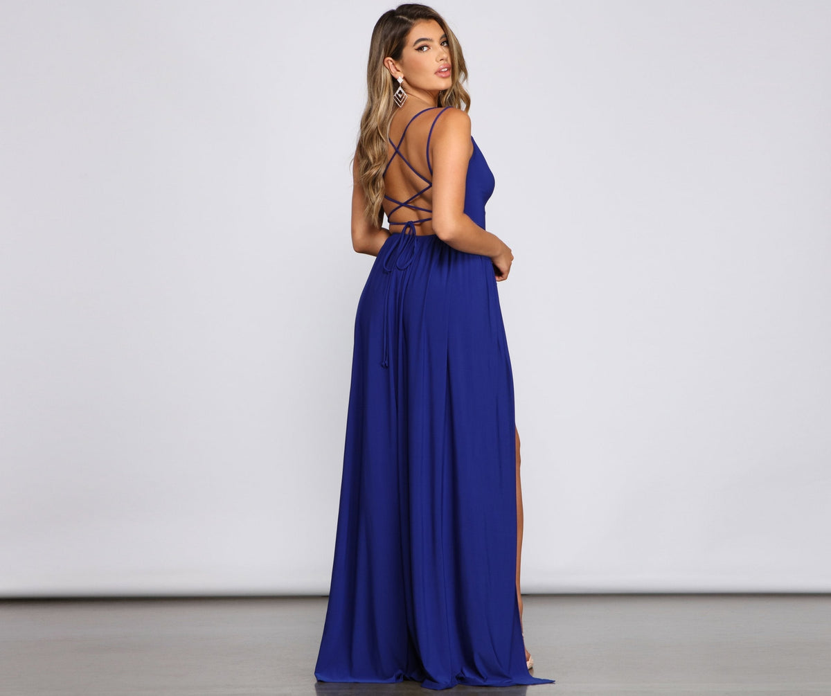 Fleur Formal Double High Slit Dress