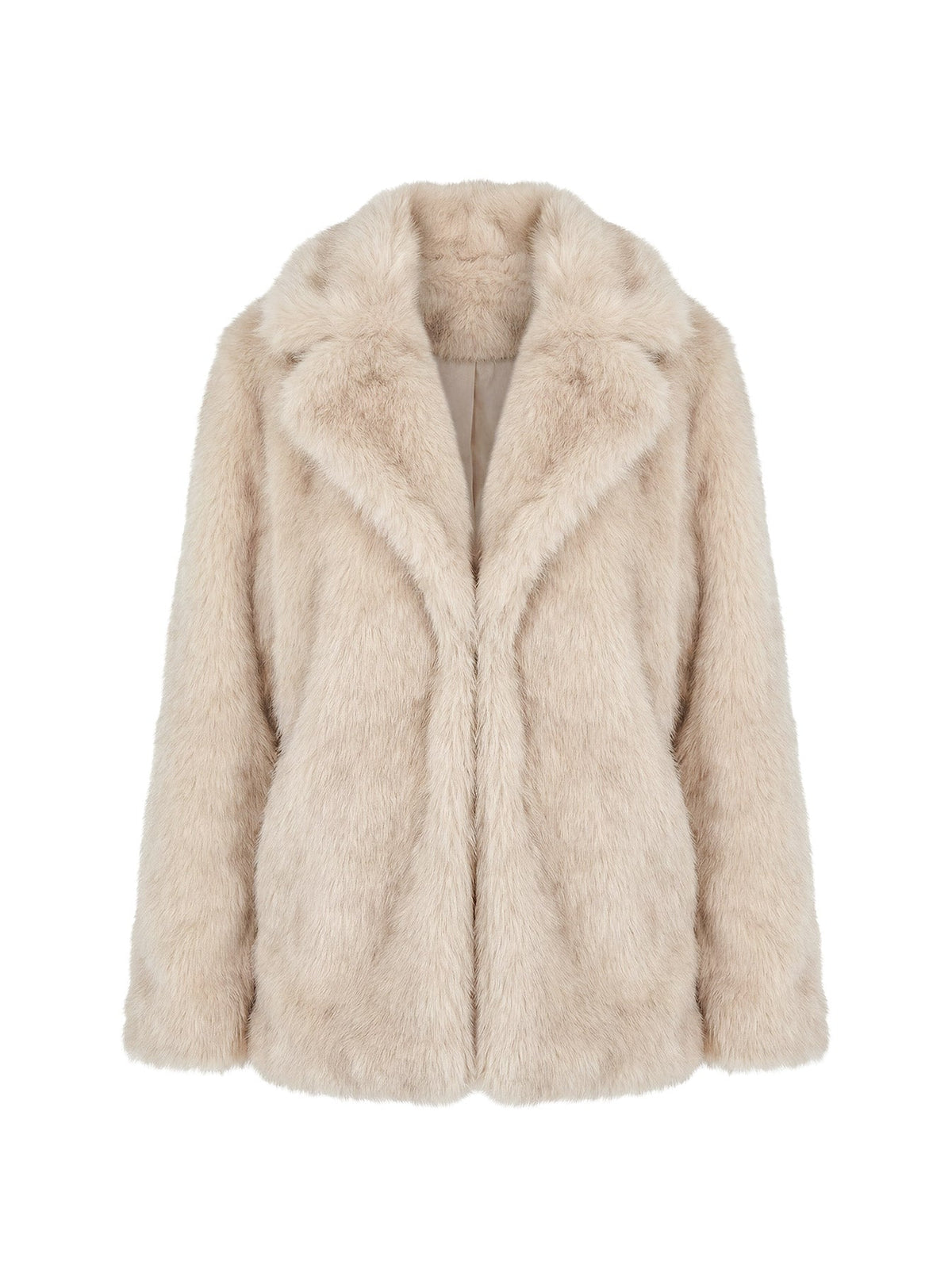Clova Faux Fur Coat Grey