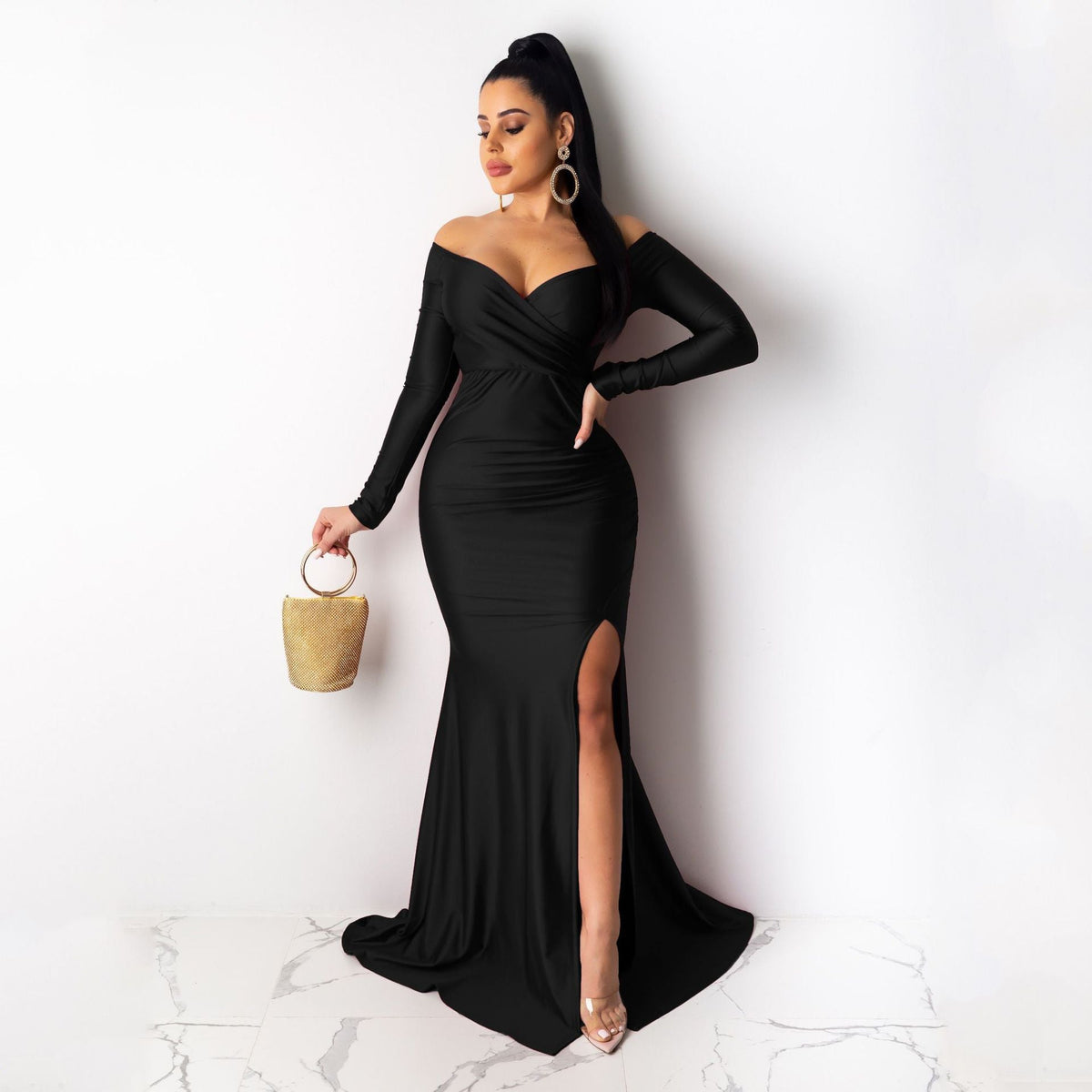 Eva Off The Shoulder Mermaid Dress