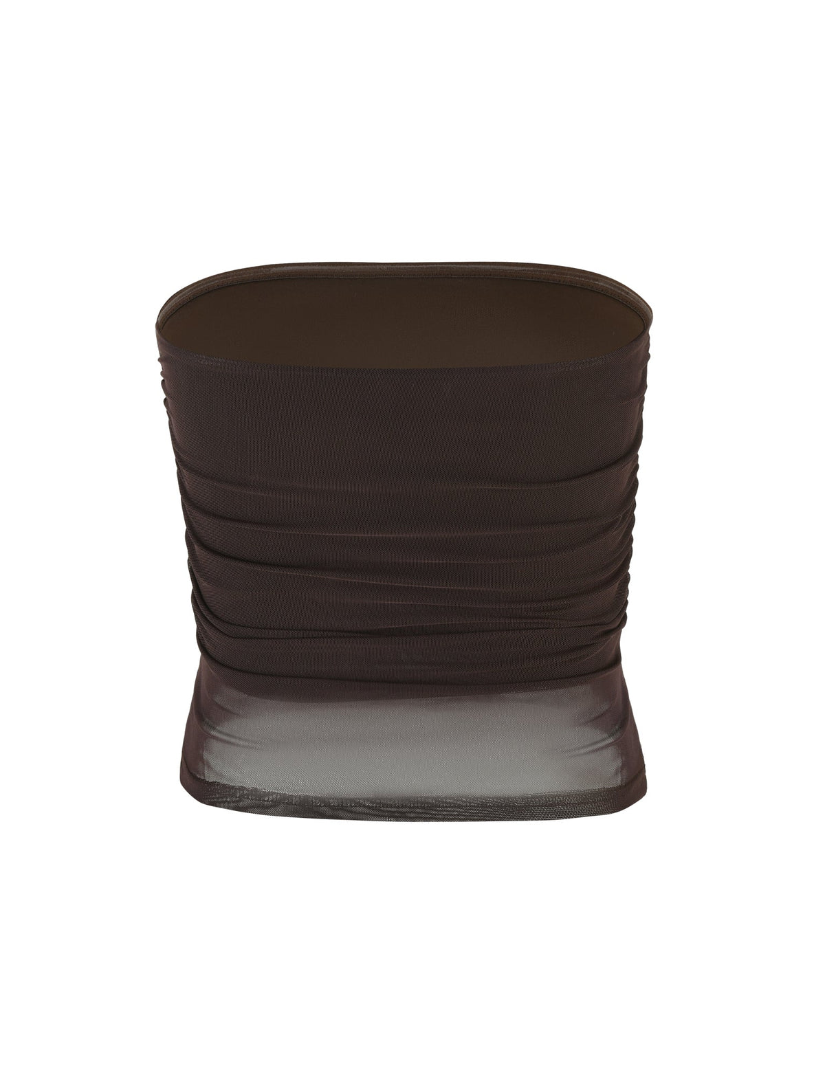 HARRIETT TUBE TOP - BROWN : CHOCOLATE