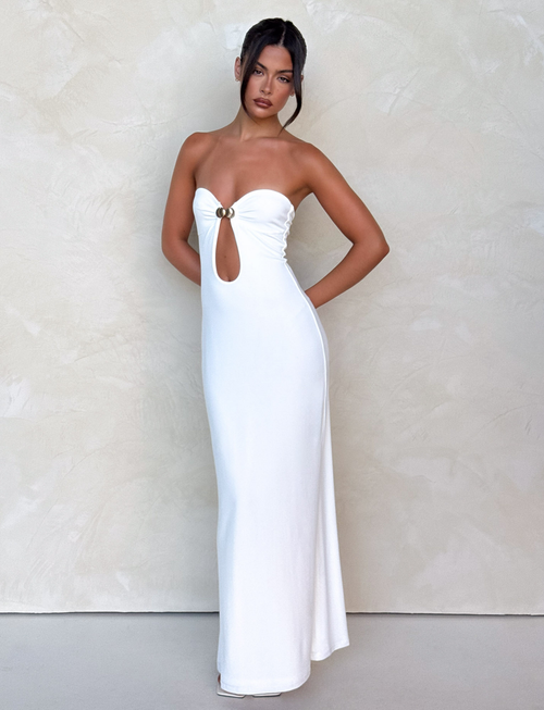 CECILY MAXI DRESS - WHITE