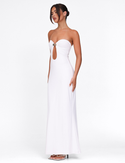 CECILY MAXI DRESS - WHITE