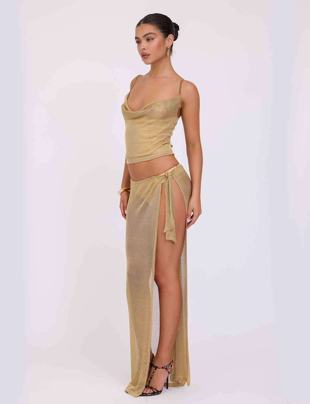 WYNNE SKIRT - GOLD