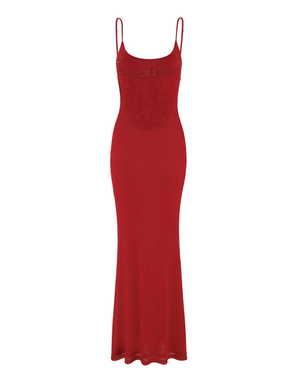 OCTAVIA MAXI DRESS - RED : CHERRY RED