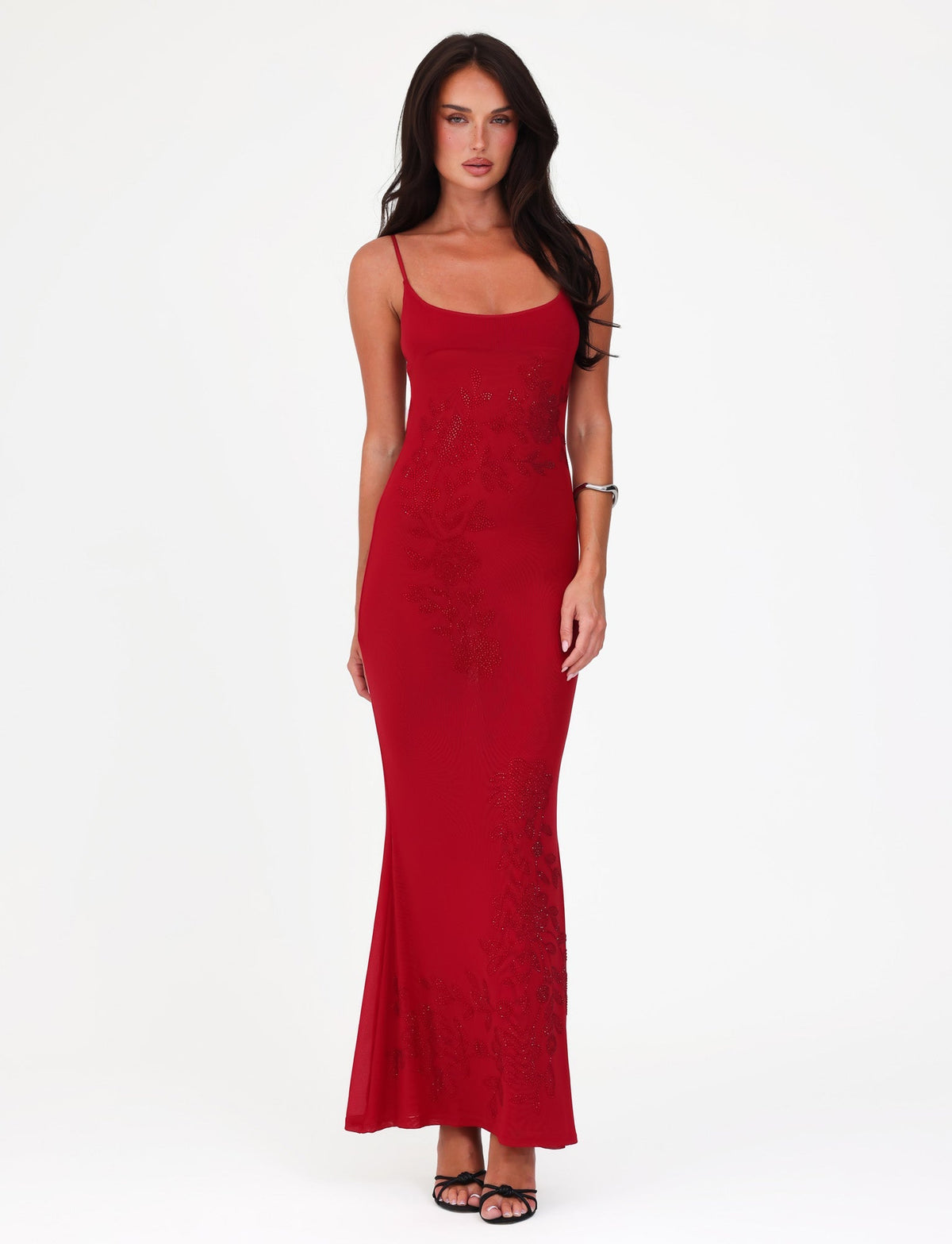 OCTAVIA MAXI DRESS - RED : CHERRY RED