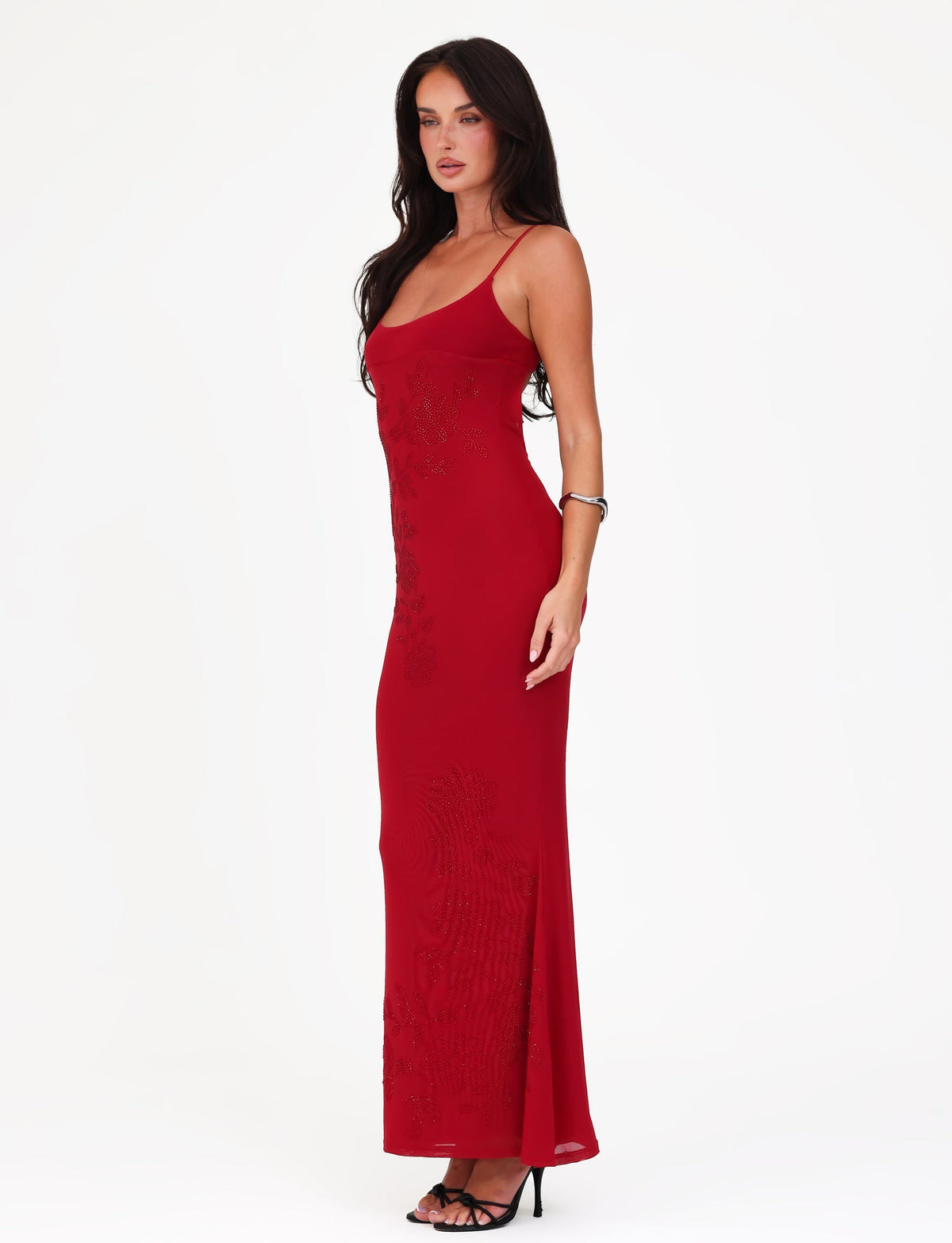 OCTAVIA MAXI DRESS - RED : CHERRY RED