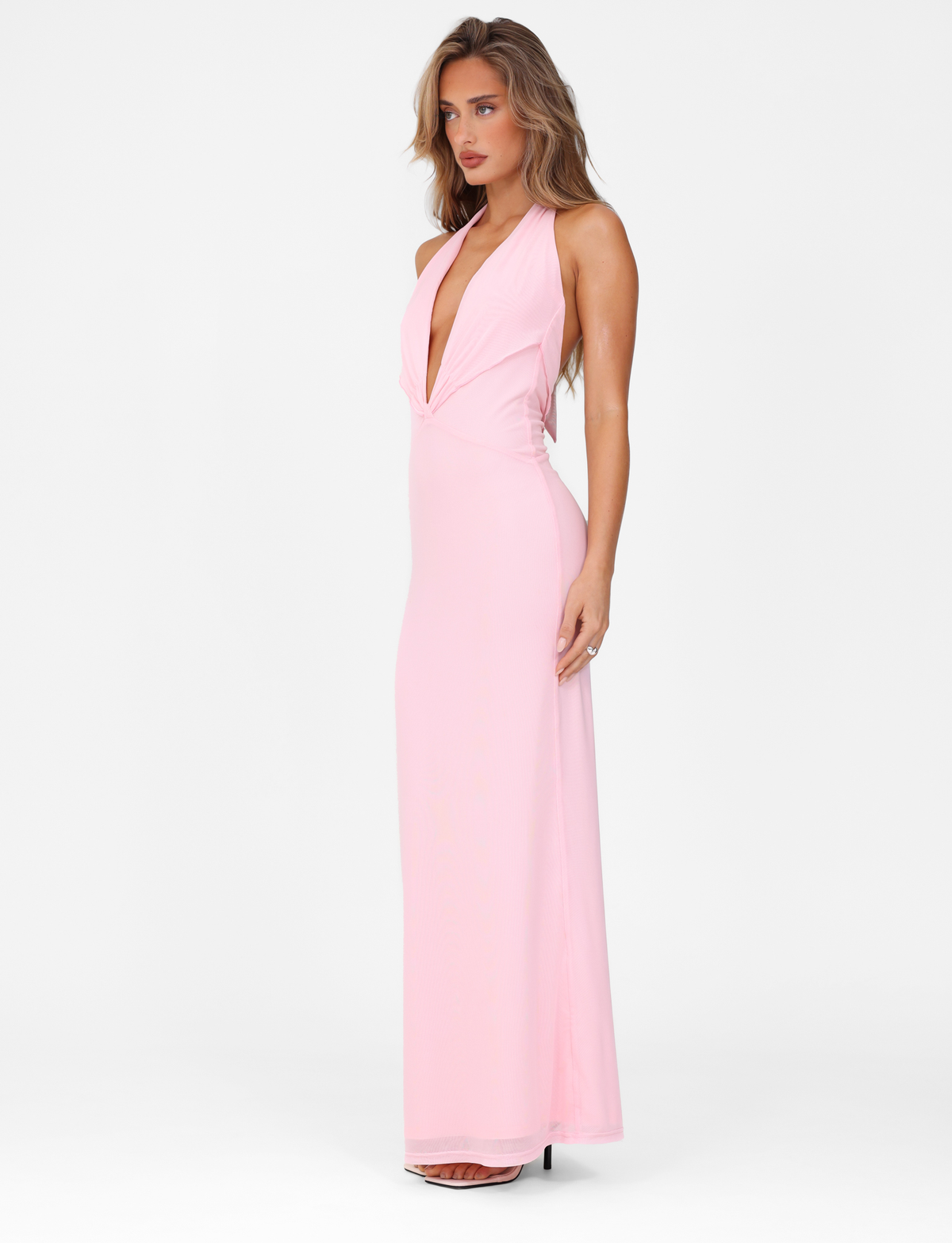 CRESSIDA MAXI DRESS - PINK : BABY PINK