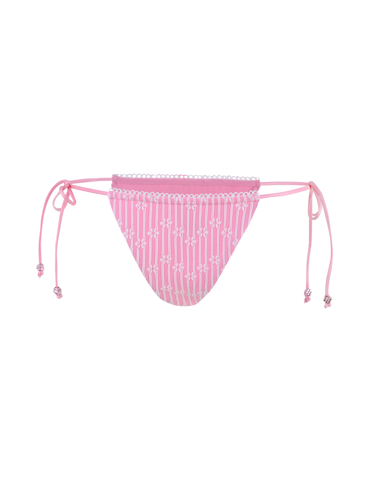 SAHRA BIKINI 2PC BOTTOM - PINK FLOWER STRIPE