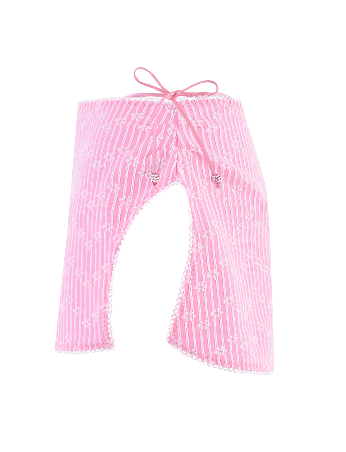 SAHRA BIKINI 2PC BOTTOM - PINK FLOWER STRIPE