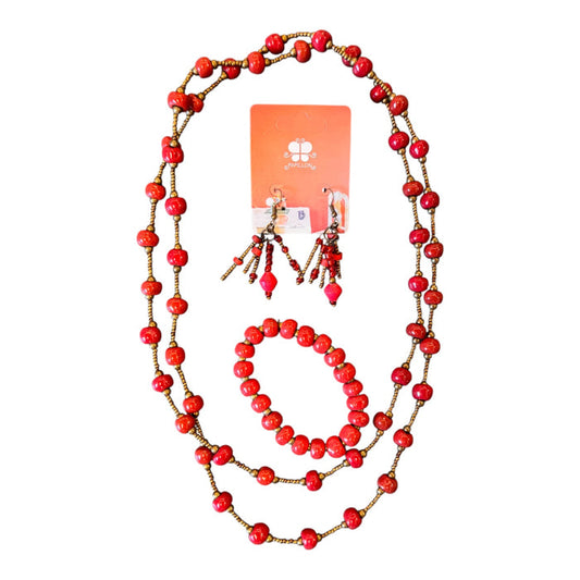 All in One Jewelry Set- Red