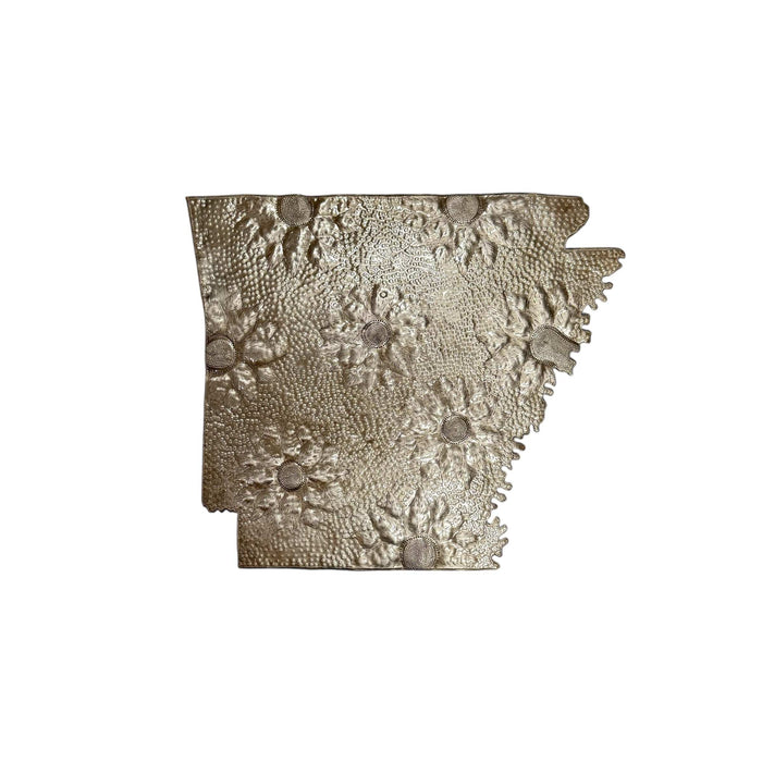 Arkansas Floral Metal Art