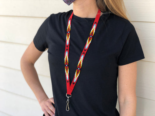 Badge Holder - beaded deluxe