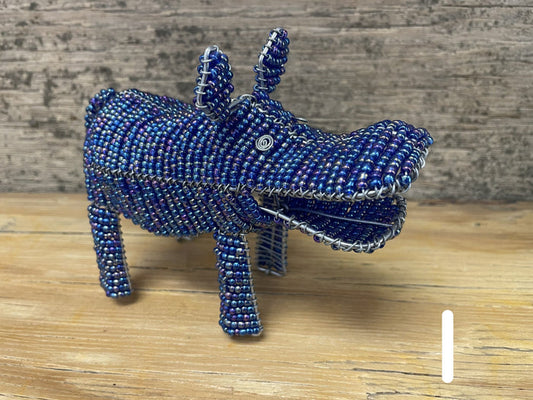 Beaded Animals - hippos