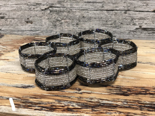 Beaded napkin rings