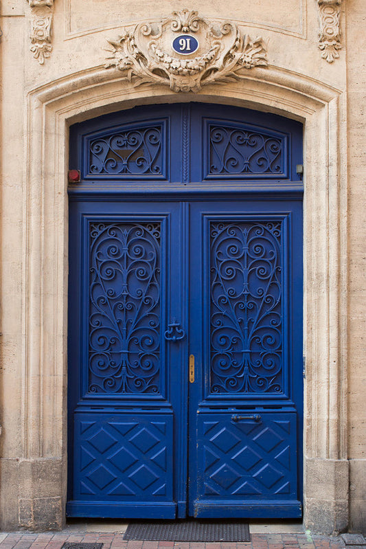 Blue Door in Bordeaux France - Every Day Paris