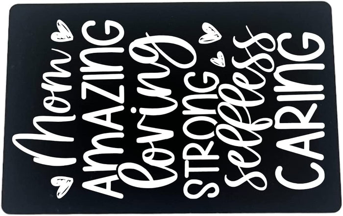 Blue Steel - Custom Wallet Insert Personalized with Any Message – 1 Piece (M-11)