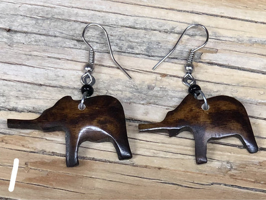 Bone Animal Earrings
