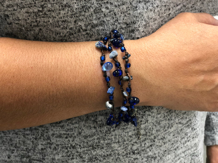 Bracelet - 3 string stone