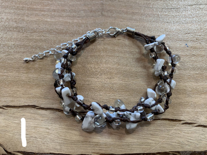 Bracelet - 3 string stone