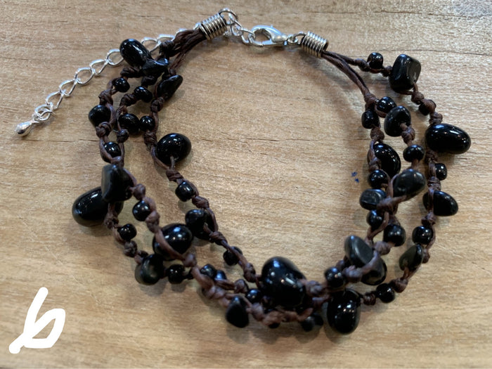 Bracelet - 3 string stone