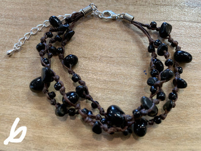 Bracelet - 3 string stone